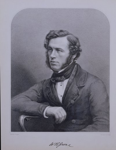 Portrait of Sir William Grove Engraved by Bosley by Claudet Daguer
